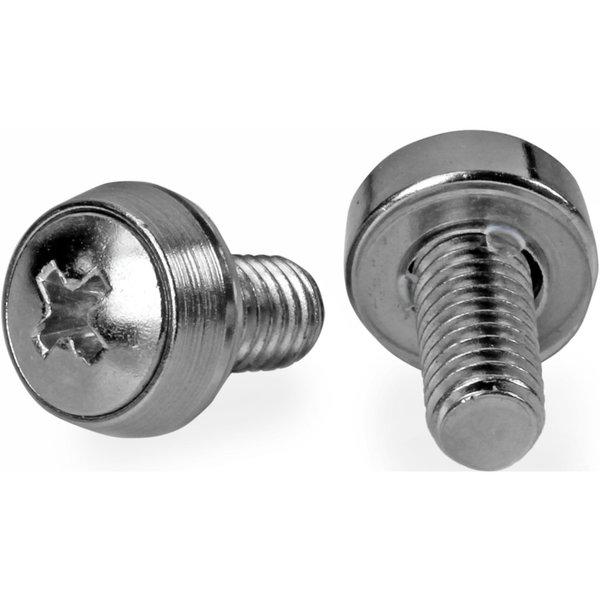 StarTech 50 Pkg M6 Mounting Screws for Server Rack Cabinet, TAA - Mount equipment with these high quality screws - Compatible with mountable server, telecom and A/V equipment - Server screws - M6 screws - M6 mounting - Server rack mounting screws - Cabine
