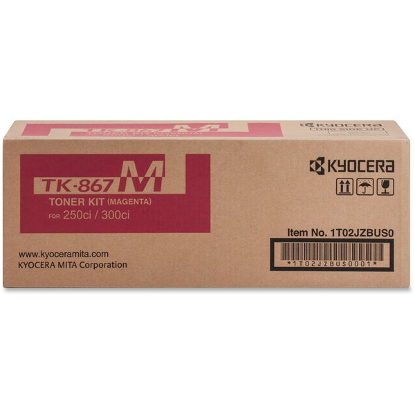 Kyocera TK867M Original Toner Cartridge - Laser - 20000 Pages - Magenta - 1 Each