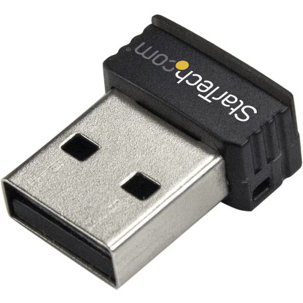 StarTech USB 150Mbps Mini Wireless N Network Adapter - 802.11n/g 1T1R - Add High Speed Wireless N Connectivity to a Desktop or Laptop Computer through USB - usb wireless n adapter - usb n adapter - usb wifi adapter - usb wireless lan adapter - usb wlan ad