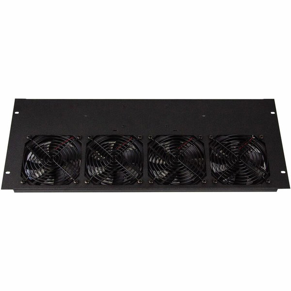 Middle Atlantic BGR 276 CFM Fan Top for BGR Racks - 4 Fan - 276 CFM - Black