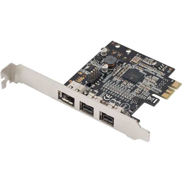 SYBA Multimedia 2 Port 1394B Firewire and1 Port 1394A PCI-e 1.0 x1 Card - Add FireWire ports to your system for added functionality for Audio/Video programs with Syba SD-PEX30009 2 Port Fire wire 1394b 1 Port 1394a PCI-e 1.0 x1 Controller Card with Full a