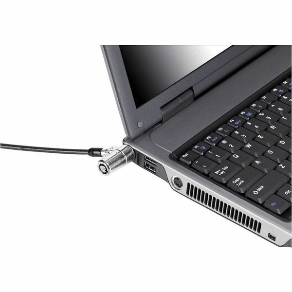 Targus DEFCON KL Cable Lock - TAA Compliant - 6 ft Cable - Patented T-bar/Key Lock - Black - Galvanized Steel - For Notebook, Projector, Monitor - TAA Compliant