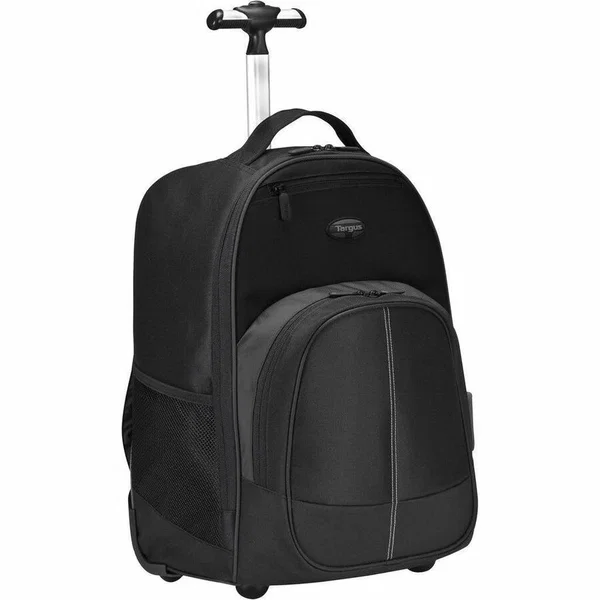 Targus® 16" Compact Rolling Backpack - Bump Resistant, Scratch Resistant - Neoprene, Mesh, Elastic Body - Polyester Exterior Material - Handle, Shoulder Strap - 19" Height x 13.8" Width x 9" Depth - 7.40 gal Volume Capacity