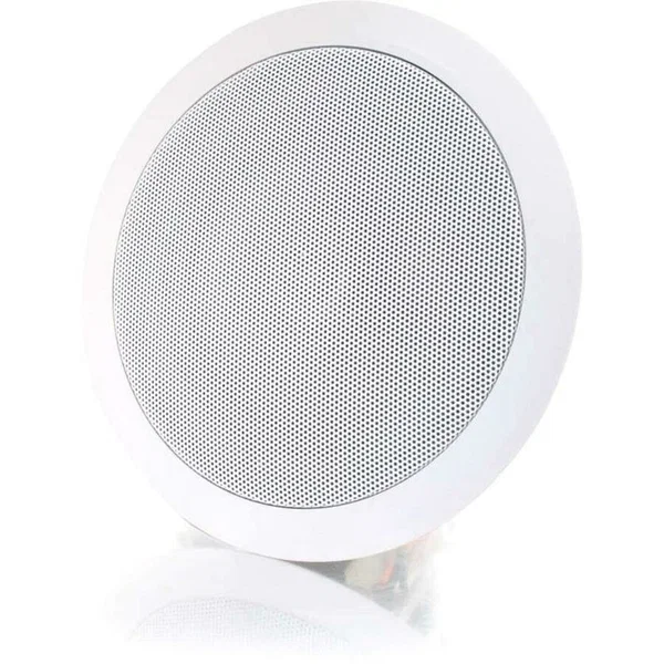 C2G Cables To Go 6in Ceiling Speaker - White - 60 W (PMPO) - 6" Polypropylene Woofer - 0.50" Mylar Tweeter - 90 Hz to 20 kHz - 8 Ohm