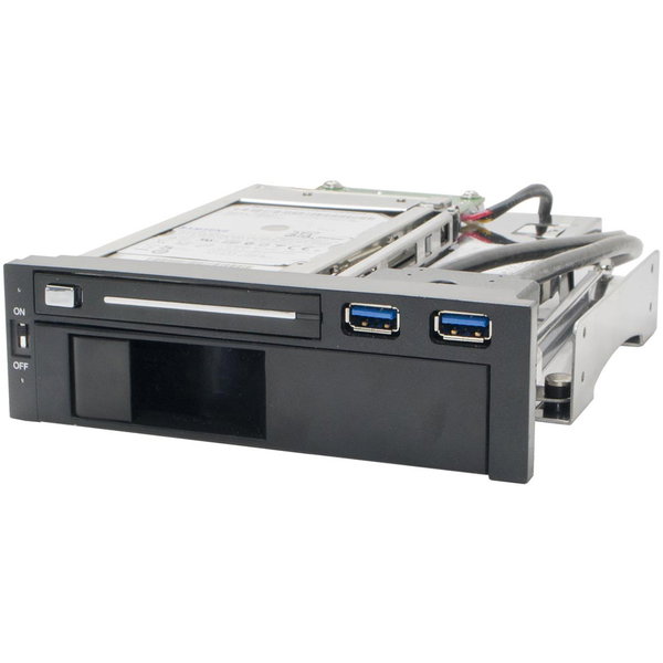 SYBA Multimedia Drive Bay Adapter - USB 3.0 Host Interface - 2 x Total Bay - 1 x 3.5" Bay - 1 x 2.5" Bay
