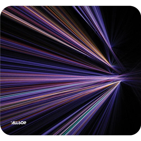 Allsop NatureSmart Image Mousepad - Tech Purple Stripes - (30600) - Tech Purple Stripes - 0.10" Height x 8.50" Width - Natural Rubber, Latex - Anti-skid