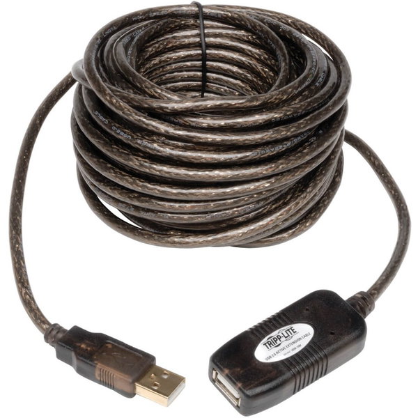 Tripp Lite by Eaton 10M USB 2.0 Hi-Speed Active Extension Repeater Cable USB-A M/F 3 33ft 10 Meter - 32.81 ft Maximum Operating Distance - Network (RJ-45)