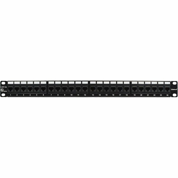 Weltron Network Patch Panel - 24 x RJ-45 - 24 Port(s) - 24 x RJ-45 - 24 x RJ-11 - 1U High