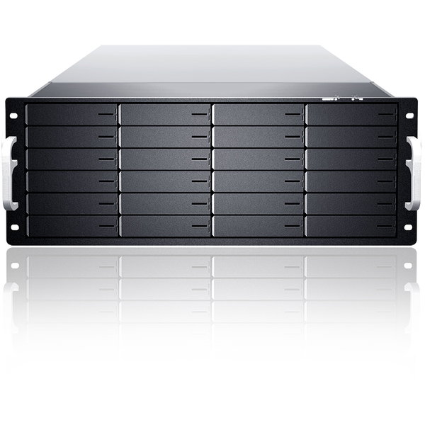 Sans Digital EliteSTOR ES424X6+B DAS Array - 24 x HDD Supported - 72 TB Supported HDD Capacity - 24 x SSD Supported - 72 TB Supported SSD Capacity - RAID Supported - JBOD RAID Levels - 24 x Total Bays - 24 x 3.5" Bay - 4U - Rack-mountable