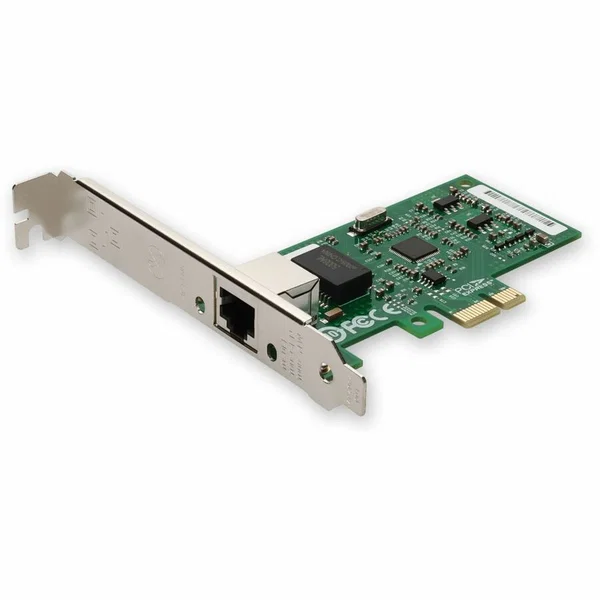 AddOn 10/100/1000Mbs Single Open RJ-45 Port 100m PCIe x4 Network Interface Card - 100% compatible and guaranteed to work