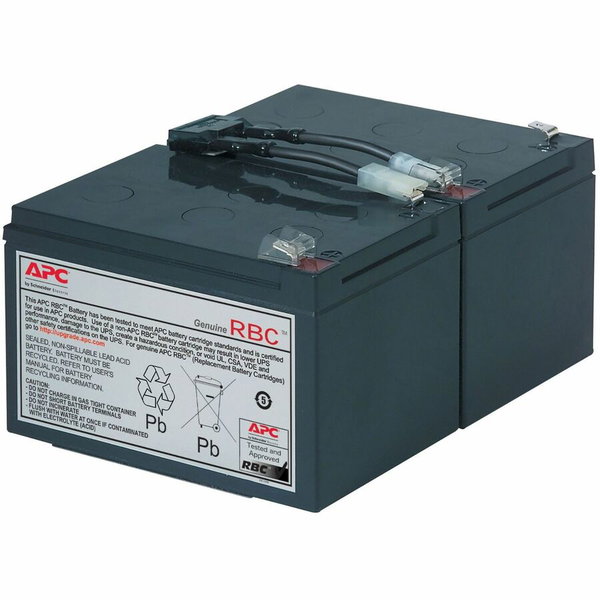 APC Replacement Battery Cartridge, VRLA battery, 11Ah, 12VDC, 2-year warranty - 11000 mAh - 12 V DC - Lead Acid - Valve-regulated - Hot Swappable - 3 Year Minimum Battery Life - 5 Year Maximum Battery Life