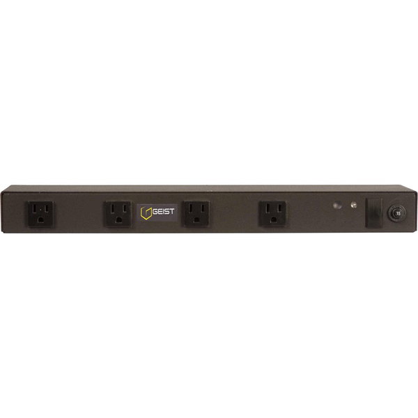 Vertiv Geist Basic 8-Outlet PDU - Basic - NEMA 5-15P - 8 x NEMA 5-15R - 120 V AC - 1400 W - 10 ft Cord Length - 1U - Horizontal - Rack-mountable