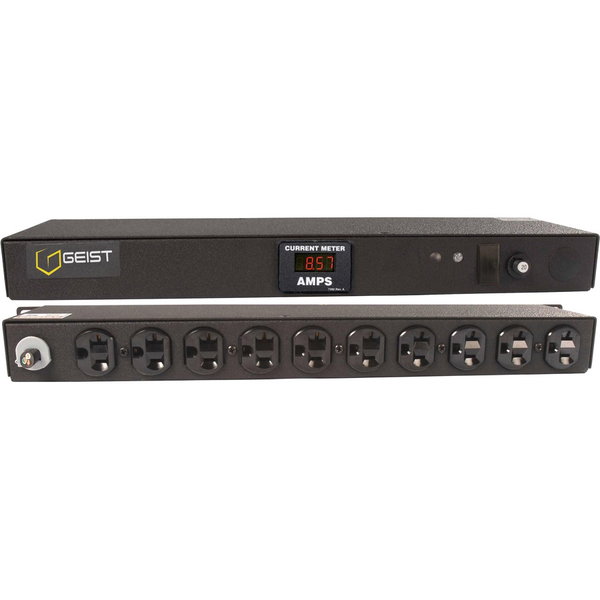 Vertiv Geist Basic 10-Outlet PDU - Basic - NEMA 5-20P - 10 x NEMA 5-20R - 120 V AC - 1900 W - 10 ft Cord Length - Horizontal - Rack-mountable