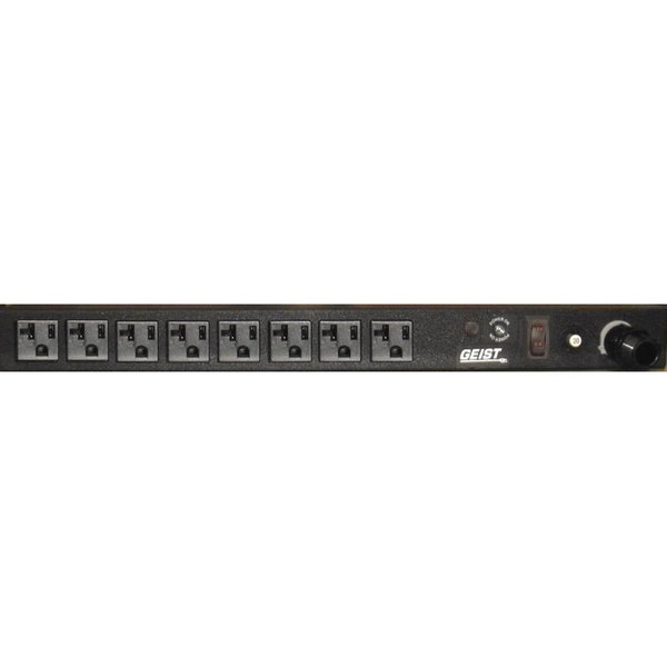 Vertiv Geist Basic 8-Outlets PDU - Basic - NEMA L5-20P - 8 x NEMA 5-20R - 120 V AC - 1900 W - 10 ft Cord Length - Horizontal - Rack-mountable
