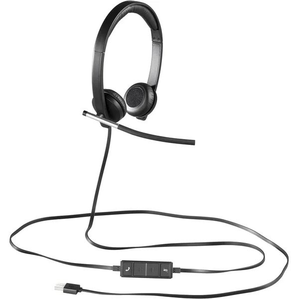Logitech USB Headset Stereo H650e - Stereo - USB - Wired - 50 Hz to 10 kHz - Over-the-head - Binaural - Supra-aural - Noise Cancelling, Bi-directional Microphone
