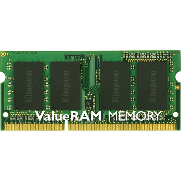 Kingston ValueRAM 8GB DDR3 SDRAM Memory Module - For Notebook - 8 GB (1 x 8GB) - DDR3-1600/PC3-12800 DDR3 SDRAM - 1600 MHz - CL11 - 1.35 V - Non-ECC - Unbuffered - 204-pin - SODIMM - Lifetime Warranty