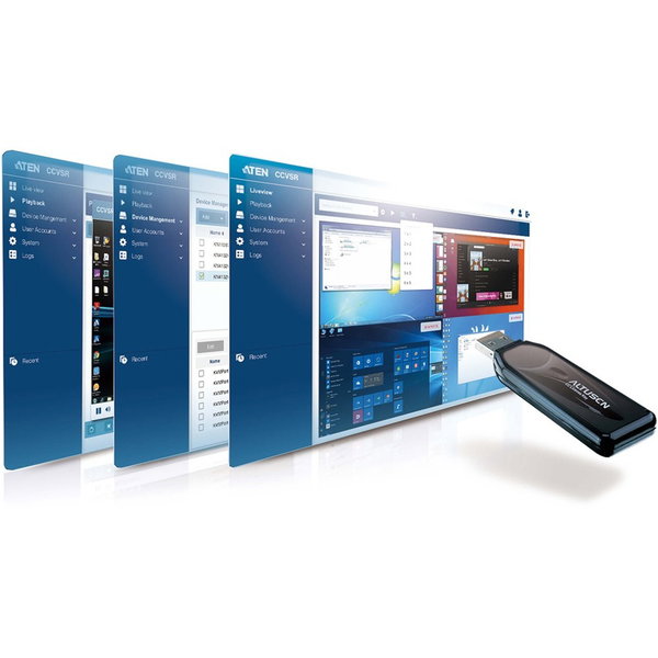 ATEN Control Center Video Session Recorder - Complete Product - 32 Node - Standard-TAA Compliant - Video Surveillance - CD-ROM - English, Chinese (Traditional), Chinese (Simplified), Japanese, Korean - PC - Windows Supported