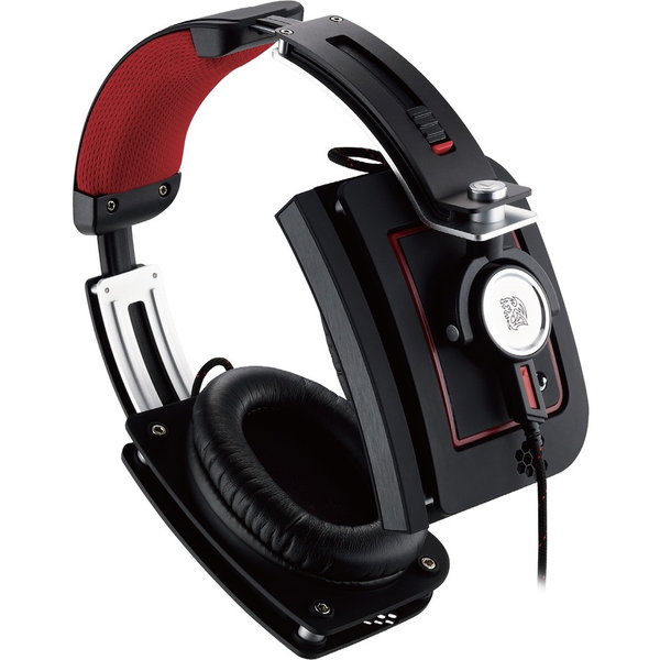 Tt eSPORTS Level 10 M Headset - Stereo - Mini USB, Mini-phone (3.5mm) - Wired - 32 Ohm - 10 Hz to 22 kHz - Over-the-head - Binaural - Circumaural - Noise Cancelling, Omni-directional Microphone - Diamond Black