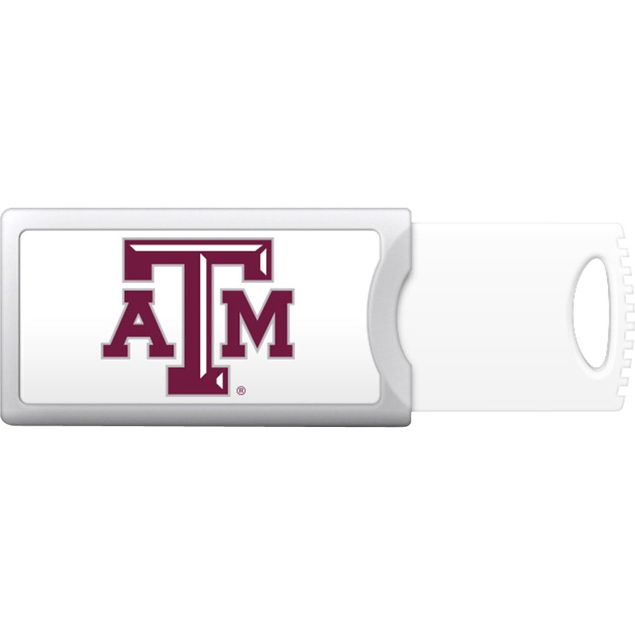 Centon 32GB Push USB 2.0 Texas A&M University - 32 GB - USB 2.0 - 5 Year Warranty
