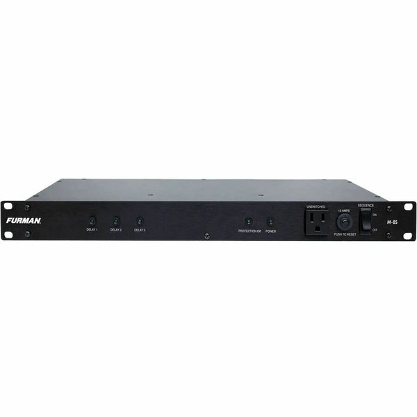 Furman Merit Series M-8S Power Sequencer for Inrush Current Protection - Surge protection - AC Power - 120 V AC Input