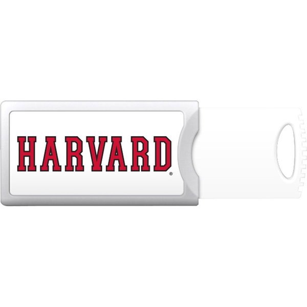 Centon 8GB Push USB 2.0 Harvard University - 8 GB - USB 2.0 - 5 Year Warranty