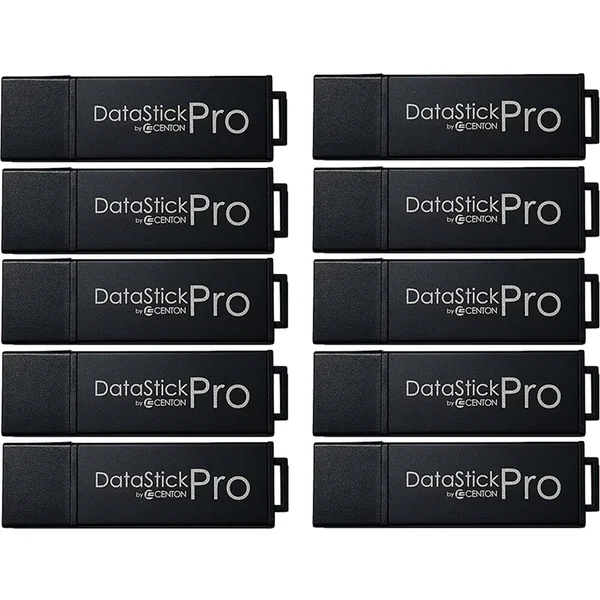 Centon MP ValuePack USB 3.0 Pro (Black) , 8GB x 10P - 8 GB - USB 3.0 - 35 MB/s Read Speed - 12 MB/s Write Speed - Black - 10 / Pack