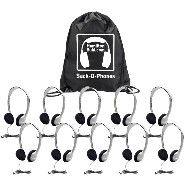 Hamilton Buhl Sack-O-Phones Headphone - Stereo - Wired - 32 Ohm - 20 Hz to 20 kHz - On-ear - Binaural - Supra-aural - 5 ft Cable - 10
