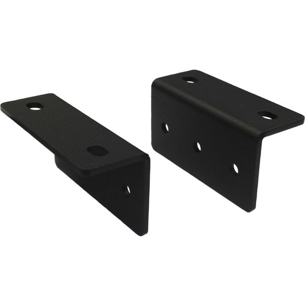 Vaddio Undermount Brackets - For 1/2 Rack Unit Devices - Black - For A/V Equipment - Rack-mountable - Black Powder Coat