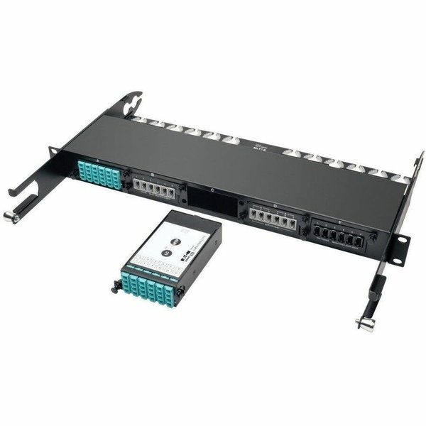Eaton Tripp Lite Series 100Gb/120Gb to 10Gb Breakout Cassette - 24-Fiber OM4 MTP/MPO ( Male with Pins ) to (x12) LC - 1 x MTP/MPO, 12 x LC - 13 Port(s) - 13 x RJ-11 - 12 x"