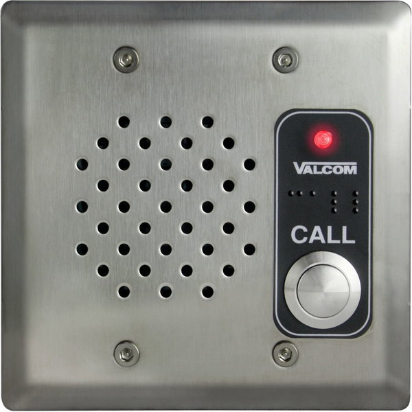 Valcom VIP-172AL IP DoorPhone/Intercom - Cable - Wall Mount, Electrical Box for Telephone, Indoor, Outdoor