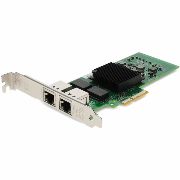 AddOn HP 652497-B21 Comparable 10/100/1000Mbs Dual Open RJ-45 Port 100m PCIe x4 Network Interface Card - 100% compatible and guaranteed to work