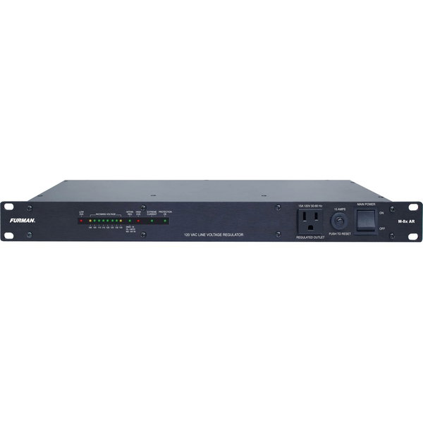Furman Merit Series M-8x AR Voltage Regulator for Unstable Power Conditions - Over Voltage, Shut Down, Under Voltage, Over Current, Spike, Surge, EMI / RFI protection - AC Power - 120 V AC Input