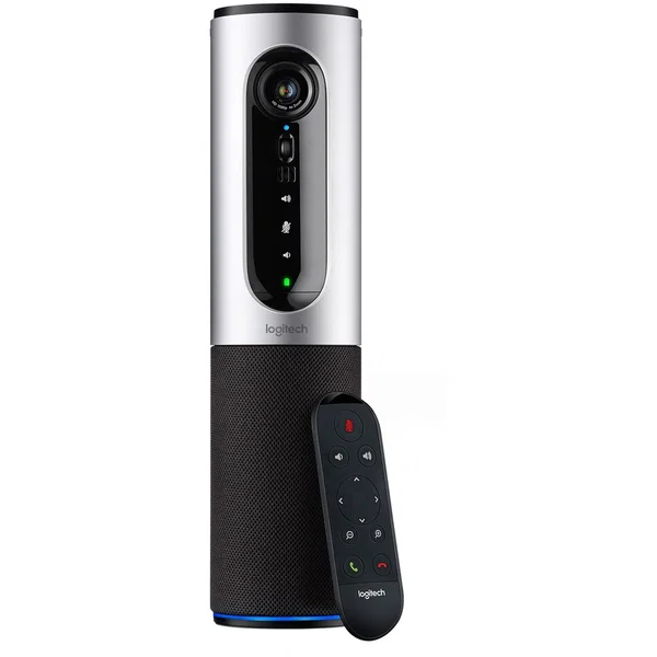 Logitech ConferenceCam Connect Video Conferencing Camera - Silver - USB - 1 Pack(s) - 1920 x 1080 Video - Auto-focus - 90° Angle - 4x Digital Zoom - Microphone - Wireless LAN - For Computer