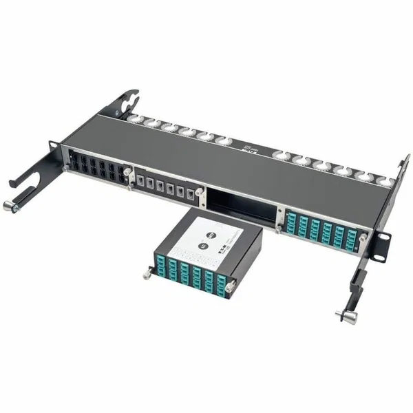 Eaton Tripp Lite Series 100Gb/120Gb to10Gb Breakout Cassette, 24-Fiber OM4 MTP/MPO ( Male with Pins ) to ( x12 ) LC Duplex - 12 x LC Duplex, 24 x MTP/MPO - 36 Port(s) - 36 x RJ-11 - 12 x Duplex"