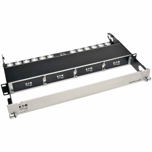 Tripp Lite by Eaton High Density Copper Fiber Enclosure Panel 4-Cassette Capacity 1U - 4-Cassette Capacity 1URM