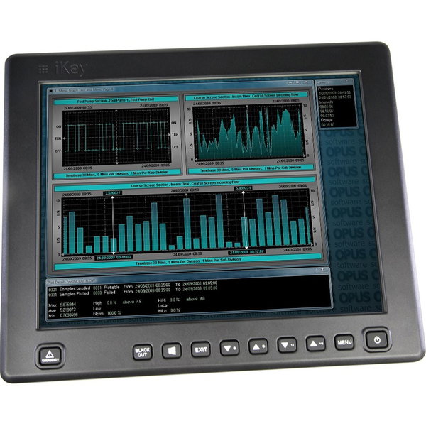 iKey iKeyVision IK-KV-12.1 LCD Touchscreen Monitor - 4:3 - 12.1" Viewable - Capacitive - 1024 x 768 - XGA - 1000 Nit - Speakers - HDMI - USB - VGA - DisplayPort