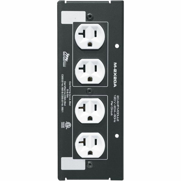 Middle Atlantic MPR Series 20 Amp Module - Double Duplex - 4 x NEMA 5-20R - 20 A