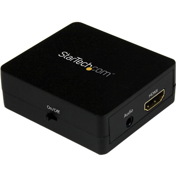 StarTech HDMI Audio Extractor - HDMI to 3.5mm Audio Converter - 2.1 Stereo Audio - 1080p - Extract and convert the audio from your HDMI signal to 3.5mm audio in 2.1 stereo sound - HDMI audio extractor - HDMI audio converter - HDMI to analog audio - HDMI t