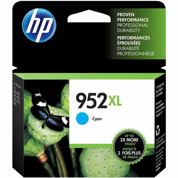 HP 952XL Original Ink Cartridge - Single Pack - Inkjet - High Yield - 1600 Pages - Cyan