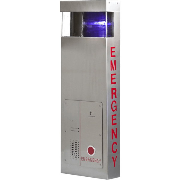 Talkaphone ETP-WMSE Wall Mount for Emergency Call Station - Brushed Stainless Steel - Stainless Steel, Polycarbonate