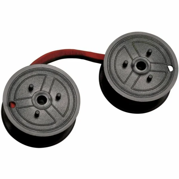 Dataproducts Non-OEM New Red/Black Calculator Ribbon for Unisys 19-2076-891 (2/PK) - Universal Calculator Spool - C-Wind, Red/Black, Pkg of 2