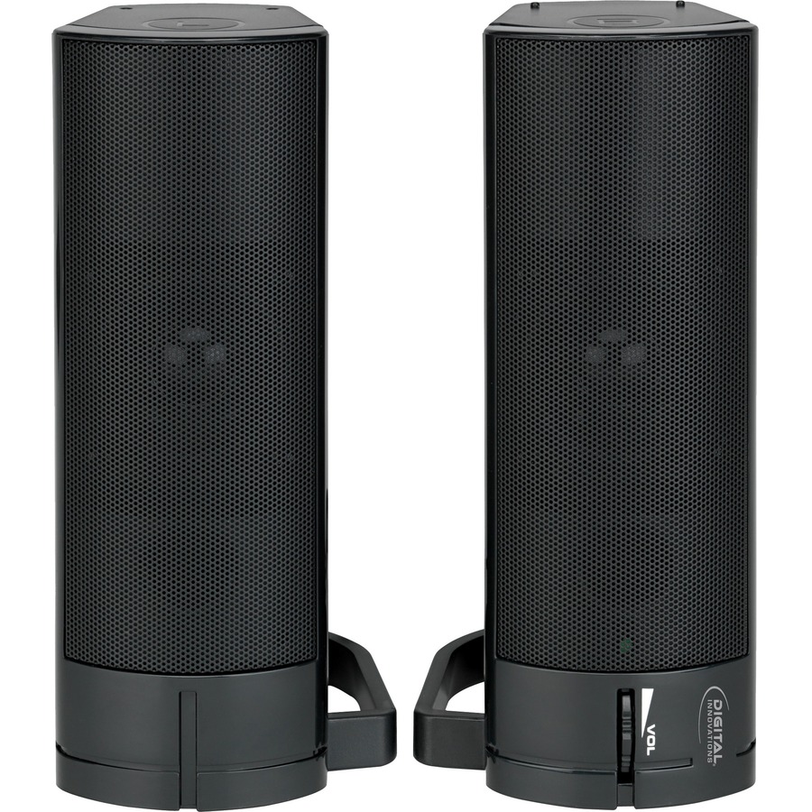 Digital Innovations AcoustiX 4330200 2.0 Sound Bar Speaker - 3 W RMS - Black - 200 Hz to 15 kHz - USB