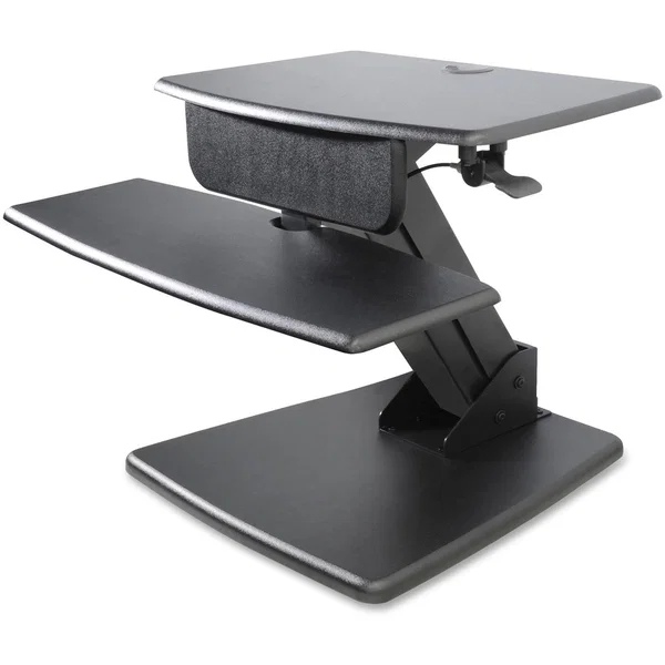 Kantek Desktop Sit-to-Stand Computer Workstation - 25 lb Load Capacity - 22" Height x 26.75" Width x 23.50" Depth - Desktop - Black