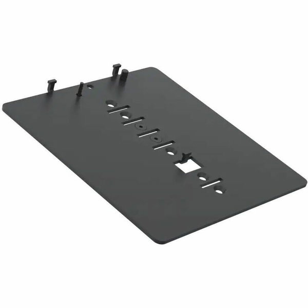 SpacePole MultiGrip Mounting Plate for Payment Terminal - Black - Metal, Steel - 1 / Box
