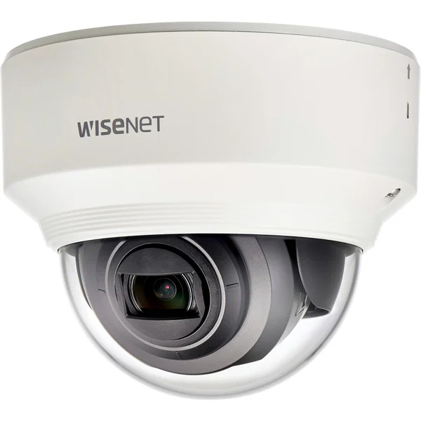 Wisenet XND-6080V 2 Megapixel Indoor Full HD Network Camera - Color - Dome - Ivory - MPEG-4 AVC, MJPEG, H.264, H.265 - 1920 x 1080 - 2.80 mm- 12 mm Varifocal Lens - 4.3x Optical - 60 fps - CMOS - Parapet Mount, Pole Mount, Wall Mount, Corner Mount