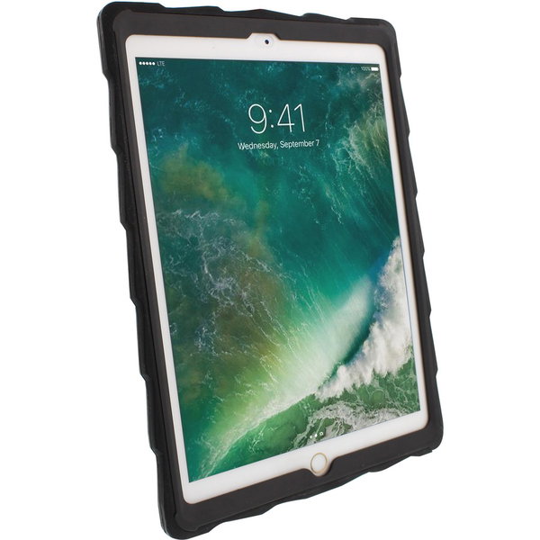 Gumdrop Drop Tech Case for iPad (2017) - Black, Smoke, Transparent - For Apple iPad (5th Generation) Tablet - Smoke - Impact Resistant, Drop Resistant, Spill Resistant, Smudge Resistant, Scratch Resistant, Shock Absorbing - Silicone, Acrylonitrile Butadie