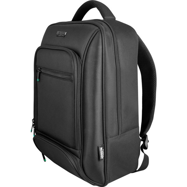 Urban Factory MIXEE Carrying Case (Backpack) for 14" Notebook - Black - Water Proof, Shock Absorbing, Water Resistant - 600D Polyester, 1680D Nylon Body - Poly Cotton Interior Material - Shoulder Strap, Handle, Trolley Strap