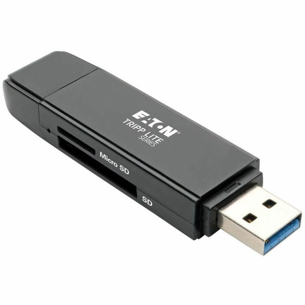 Eaton Tripp Lite Series USB-C Memory Card Reader, 2-in-1 USB-A/USB-C, USB 3.1 Gen 1 - 2-in-1 - SD, SDHC, SDXC, microSD, Dual-Voltage Reduced Size MultiMediaCard (DV-RSMMC), Reduced Size MultiMediaCard (MMC), MMCplus, TransFlash, microSDHC - USB 3.0 Type A