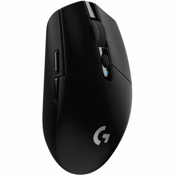 Logitech G305 LIGHTSPEED Wireless Gaming Mouse, HERO Sensor, 12,000 DPI, 6 Programmable Buttons, Black - Optical - Wireless - Black - 6 Button(s)