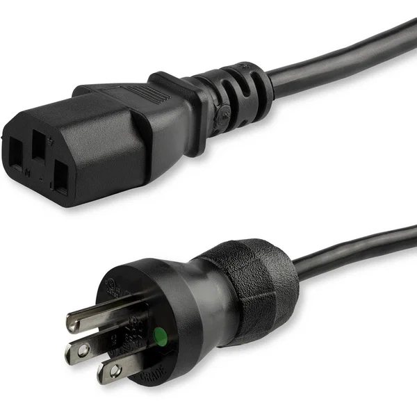 StarTech 15ft (4.5m) Hospital Grade Power Cord, 18AWG, NEMA 5-15P to C13, 10A 125V, Green Dot Medical Power Cable, Monitor Power Cable - 15ft (4.5m) 18AWG hospital grade power cord w/ NEMA 5-15P and IEC C13 connectors; Rated for 125V 10A; UL listed; Teste